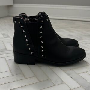 Steve Madden Black Studded Kids Boots